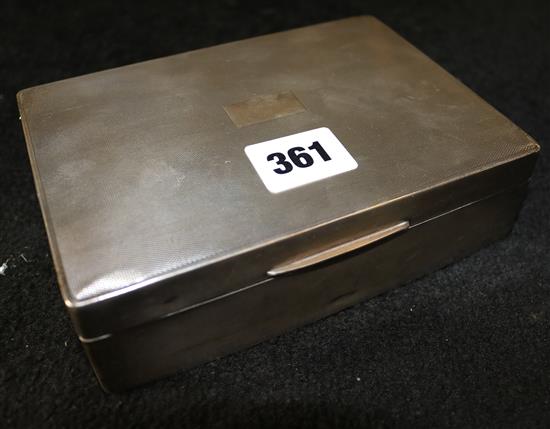 Silver cigarette box
